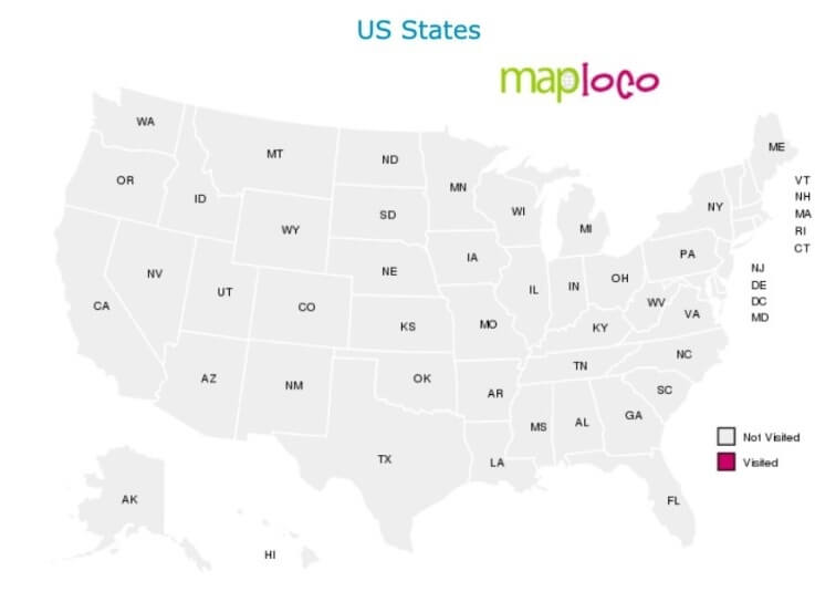 maplocoで作成するアメリカ合衆国の地図